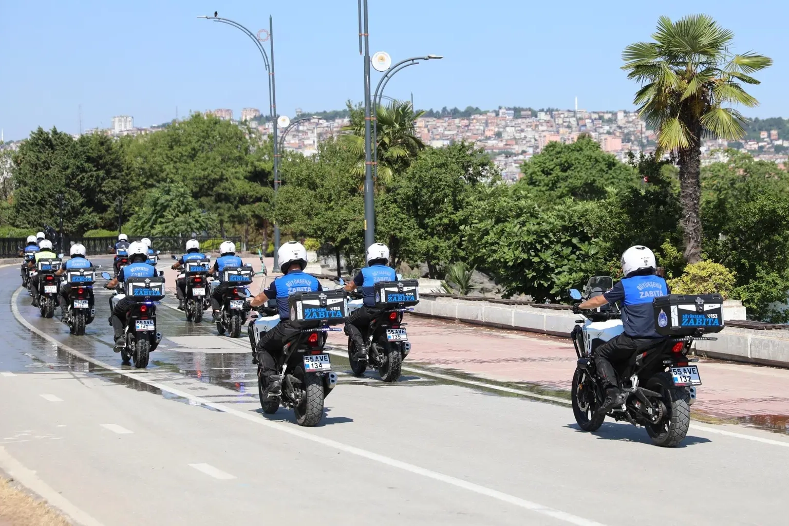 Samsun’da motosikletli zabıta dönemi