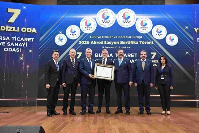 BTSO’nun hizmet kalitesine 7 yıldızlı tescil