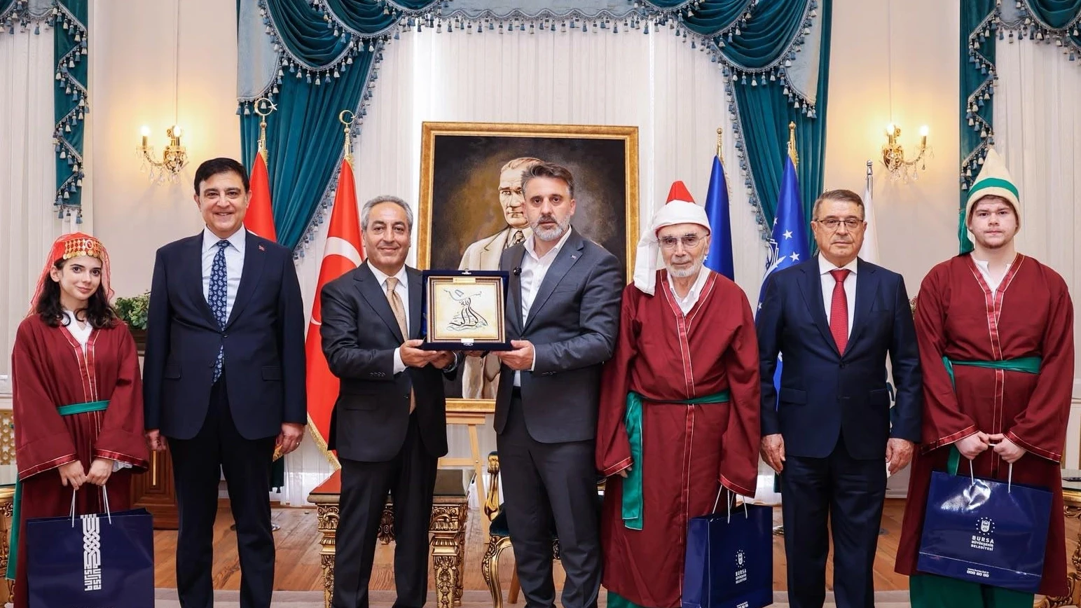 Bursa'nın ahileri belli oldu... Başkan Vekili Biba ahileri ağırladı