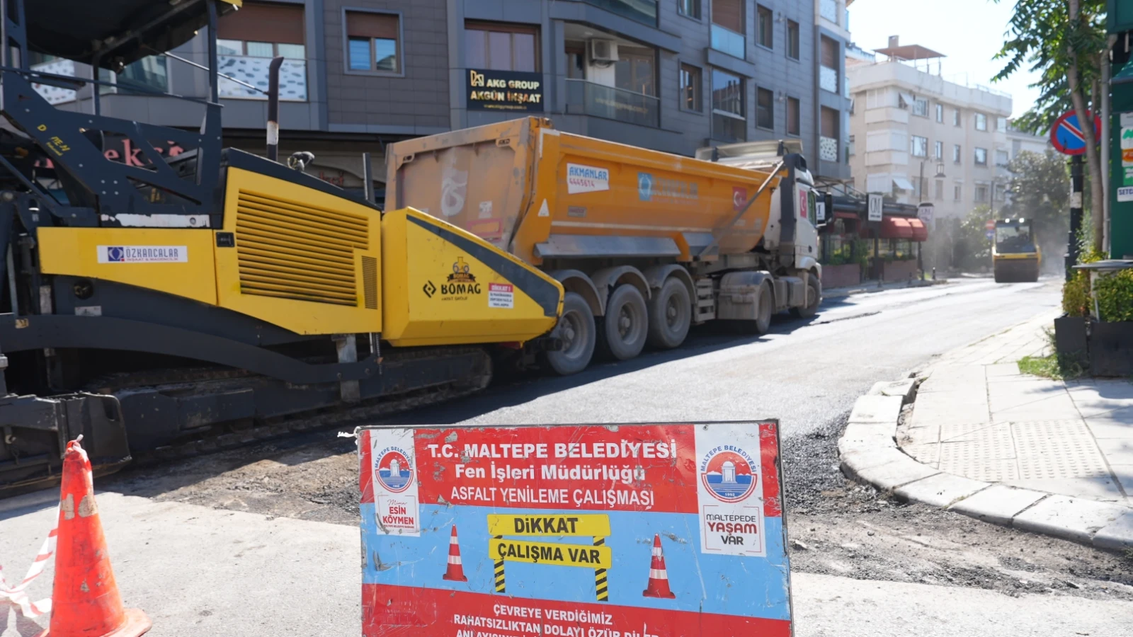 Maltepe’de asfalt çalışması tüm hızıyla sürüyor