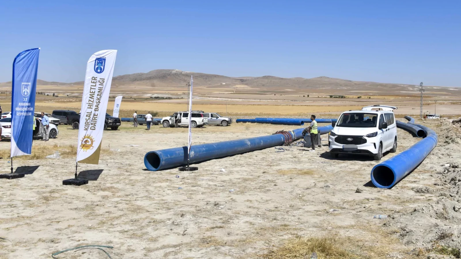 Ankara Polatlı’da tarımsal sulama hattı yenileniyor