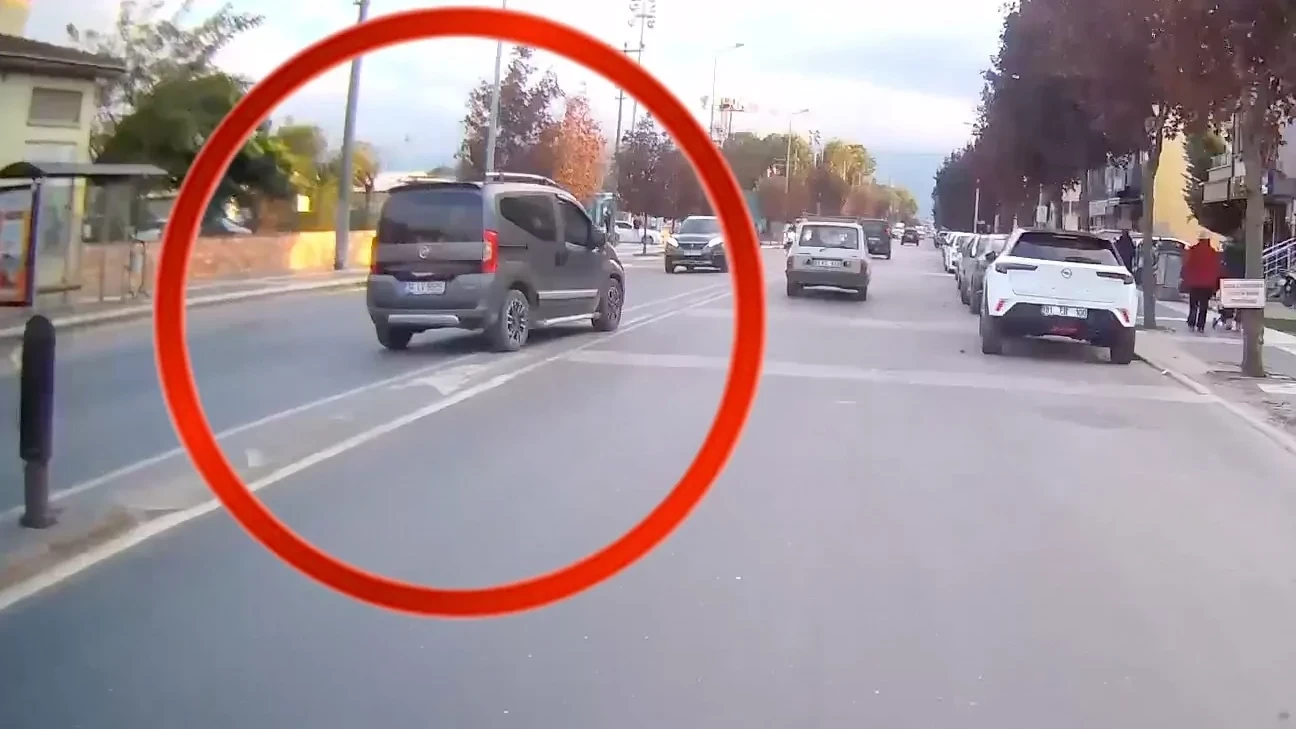 Düzce'de trafik güvenliğini tehlikeye attı