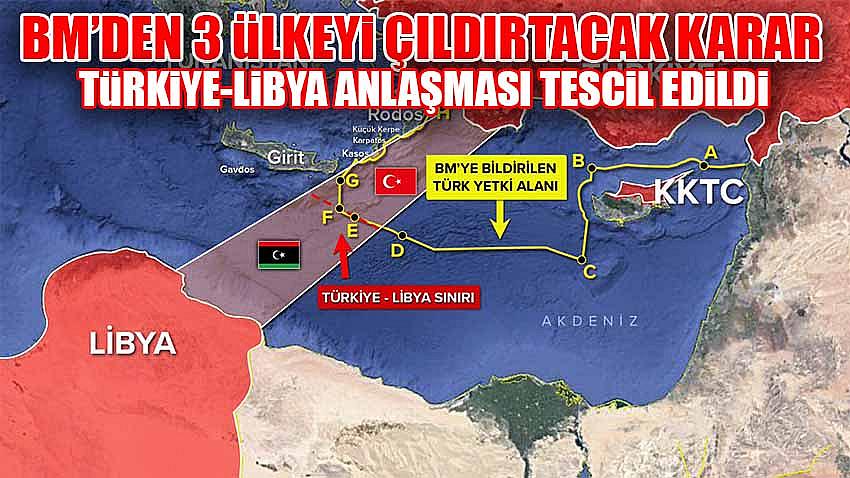 Türkiye-Libya Anlaşması Birleşmiş Milletler Tarafından Tescil Edildi