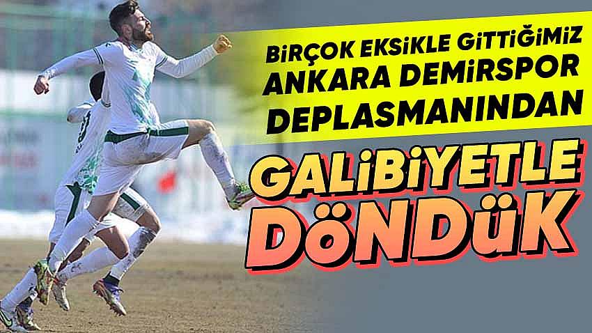 Kırşehir Belediyespor, Ankara Demirspor'u Geriye Düştüğü Maçta Mağlup Etti