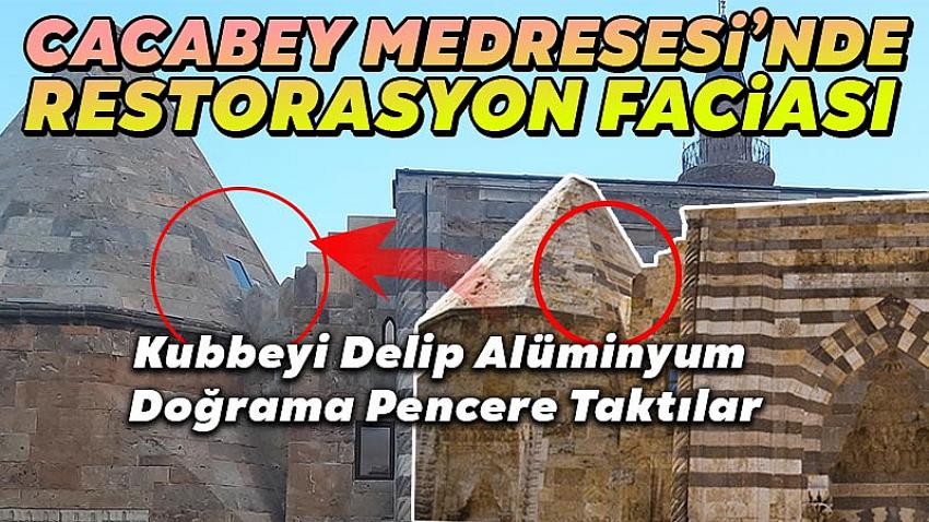 Cacabey Medresesi'nde Restorasyon Faciası