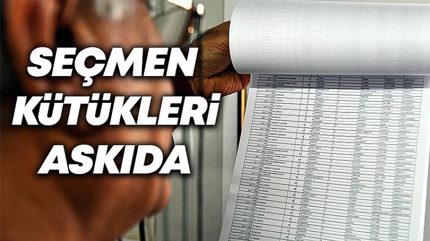 Seçmen Kütükleri Askıda