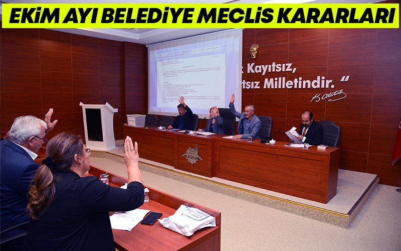 Ekim Ayı Kırşehir Belediye Meclis Kararları