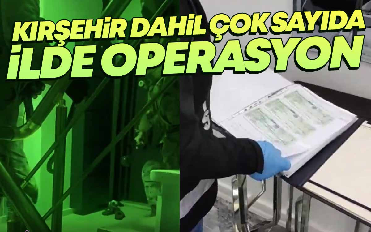 Bakan Yerlikaya Duyurdu : Kırşehir'in de Olduğu Birçok İlde Operasyon