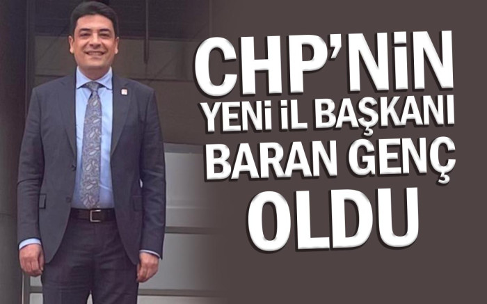 CHP'nin Yeni İl Başkanı Baran Genç Oldu