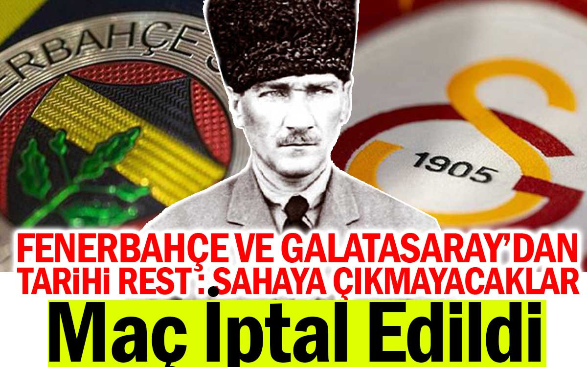 Fenerbahçe ve Galatasaray Süper Kupa Finali İptal Edildi