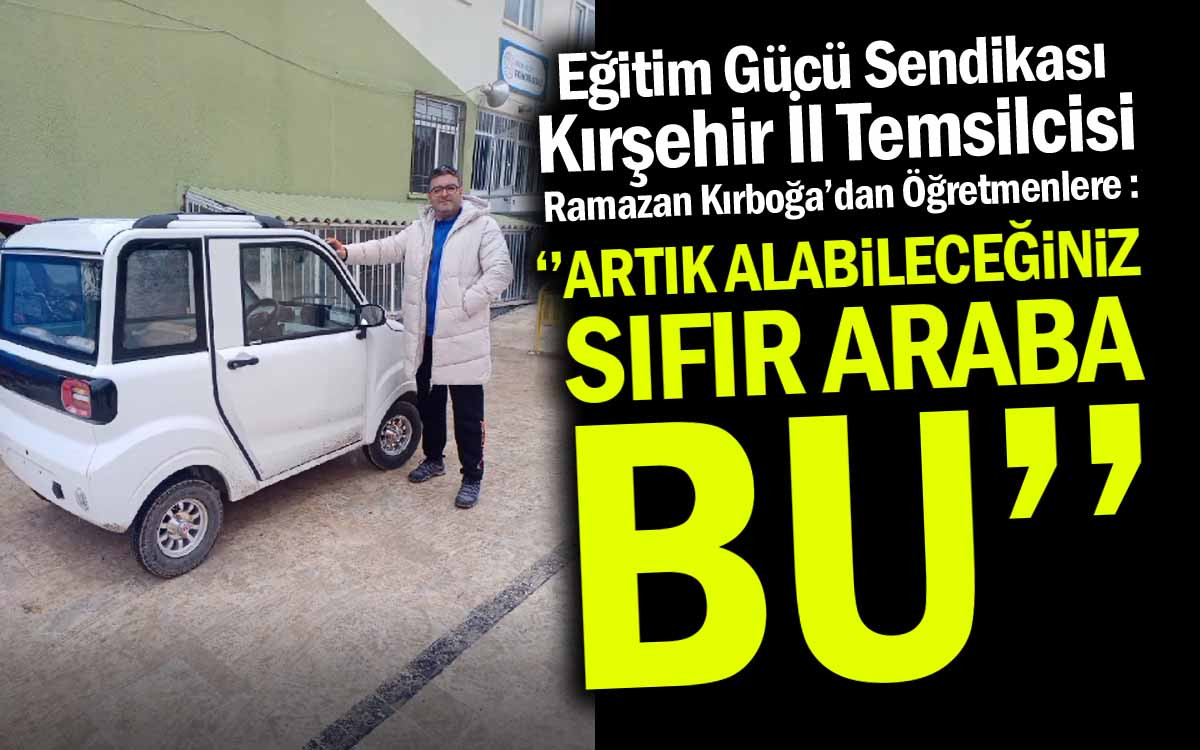 Minik Araca Bindi Öğretmenlere Böyle Seslendi 