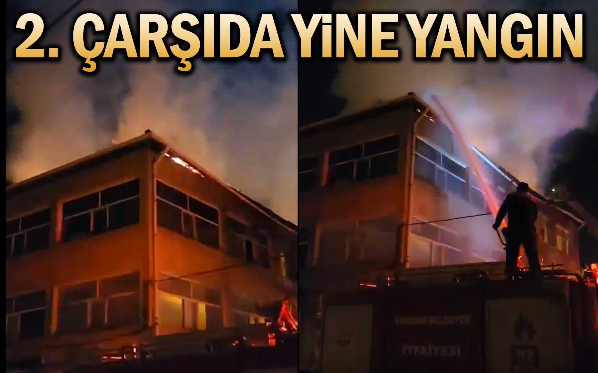 Kırşehir 2. Çarşıda Yine Yangın