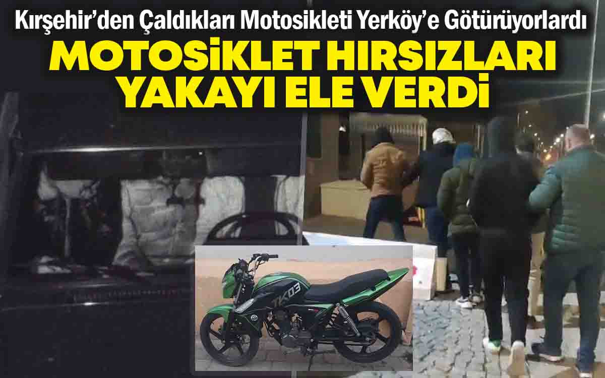 Motosiklet Hırsızları Yakayı Ele Verdi