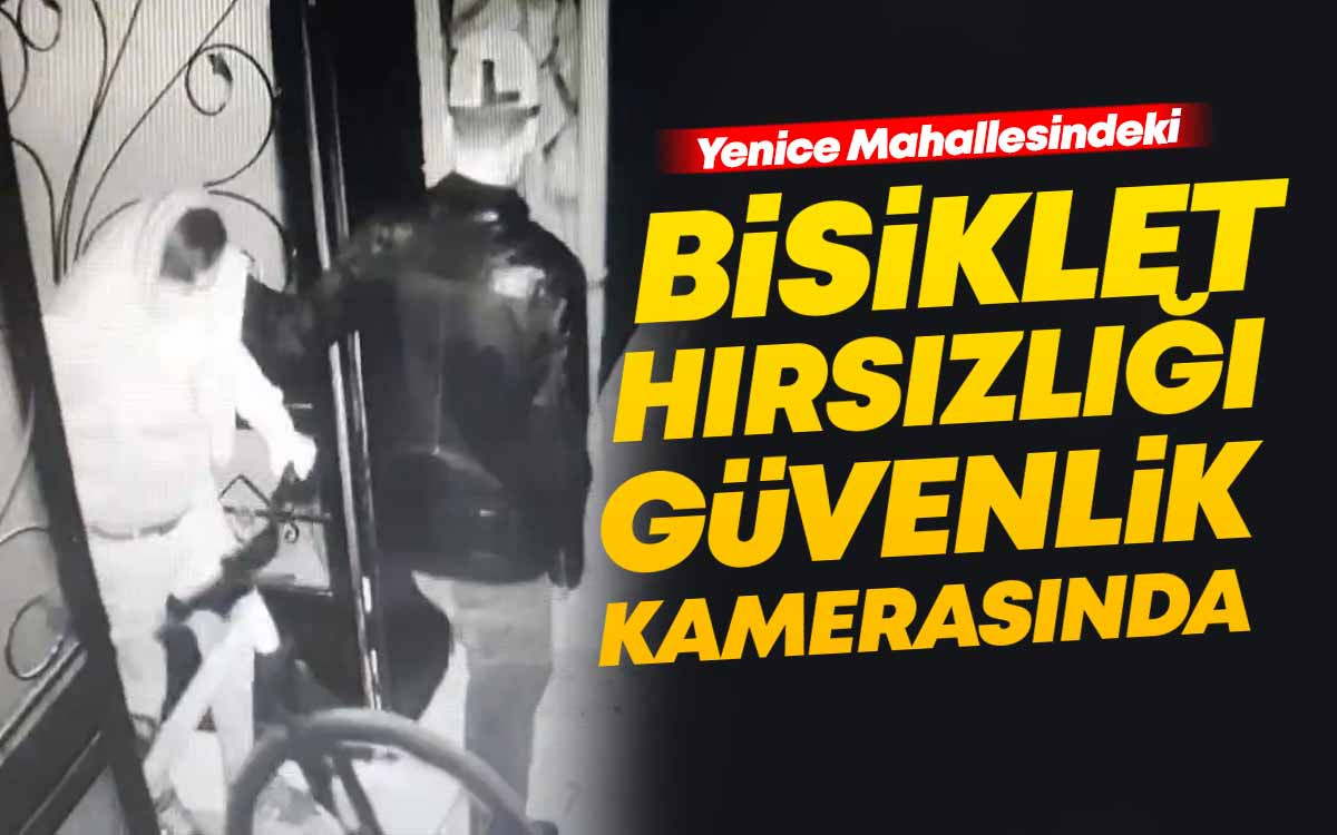 Bisiklet Hırsızlığı Güvenlik Kamerasında