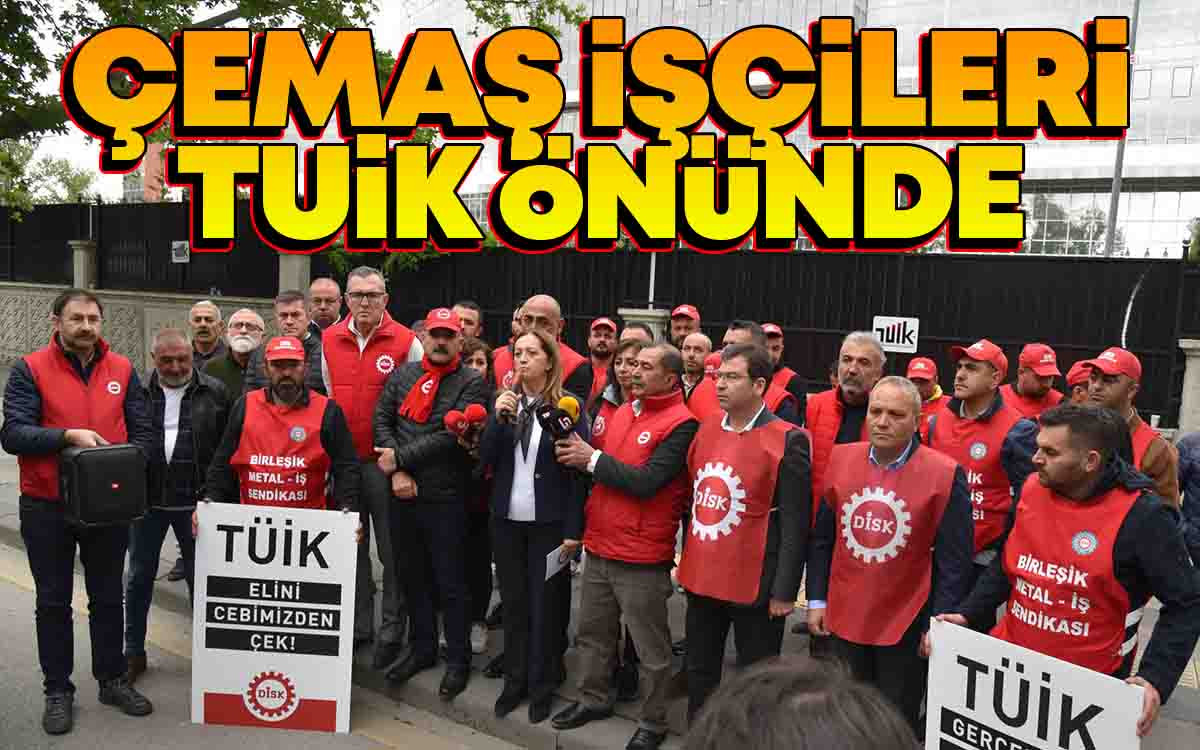 Çemaş İşçileri TUİK Önünde