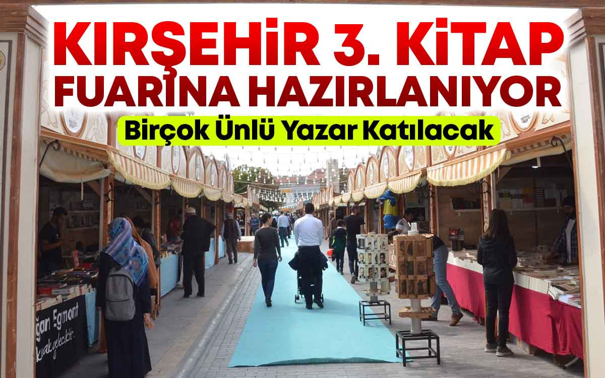 Kırşehir 3. Kitap Fuarına Hazırlanıyor