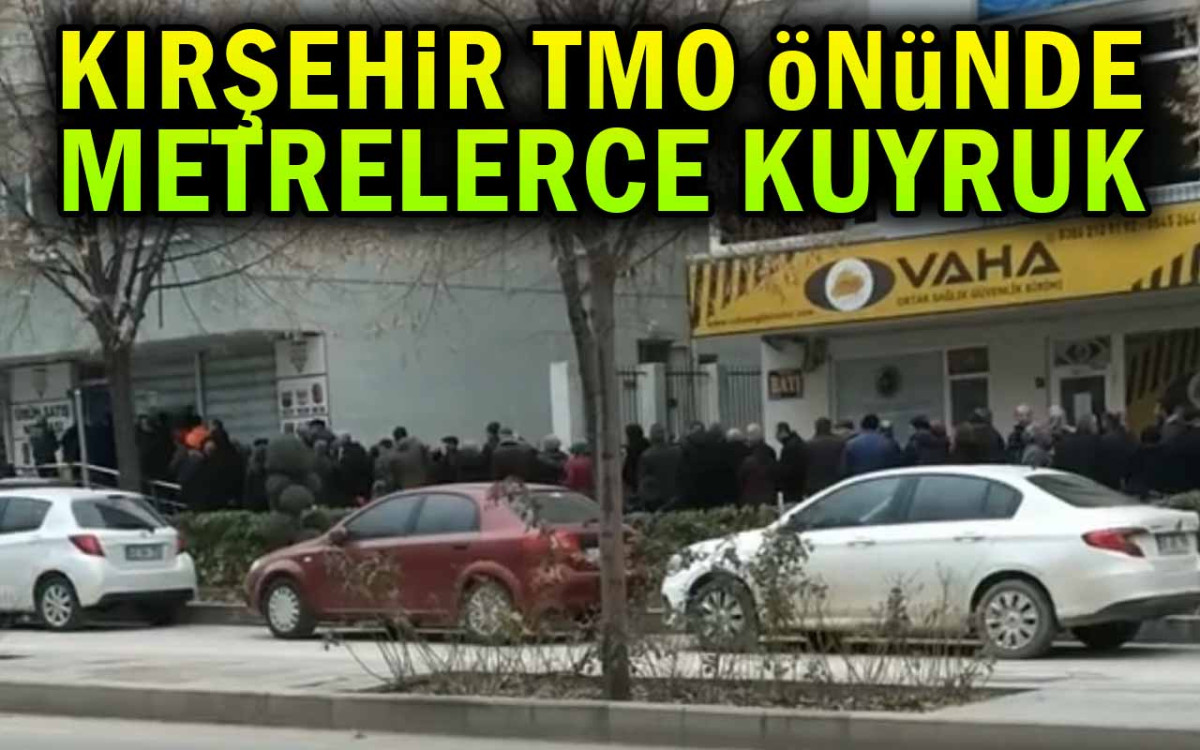 Kırşehir TMO Önünde Metrelerce Kuyruk