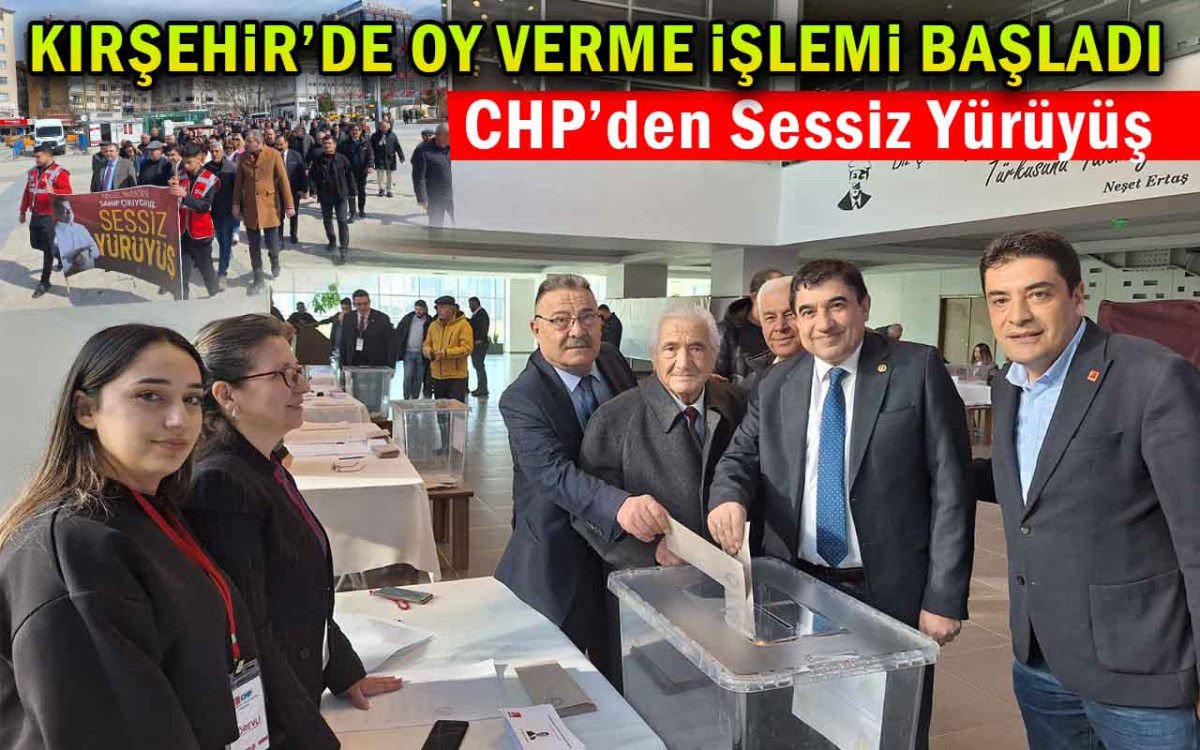 Kırşehir'de oy verme işlemi başladı