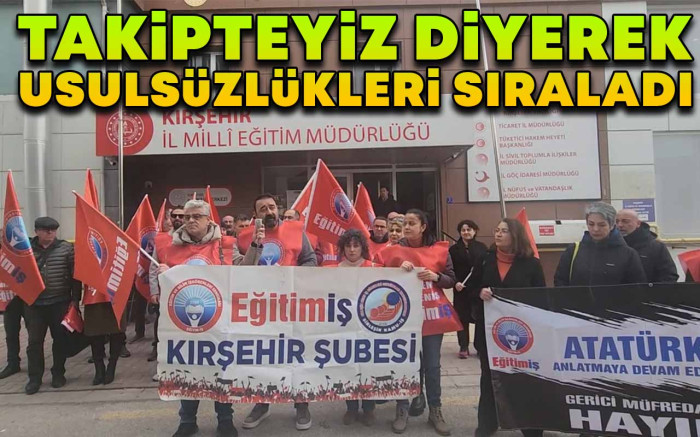 Kırşehir'de proje okulları ile ilgili usulsüzlükleri sıraladı
