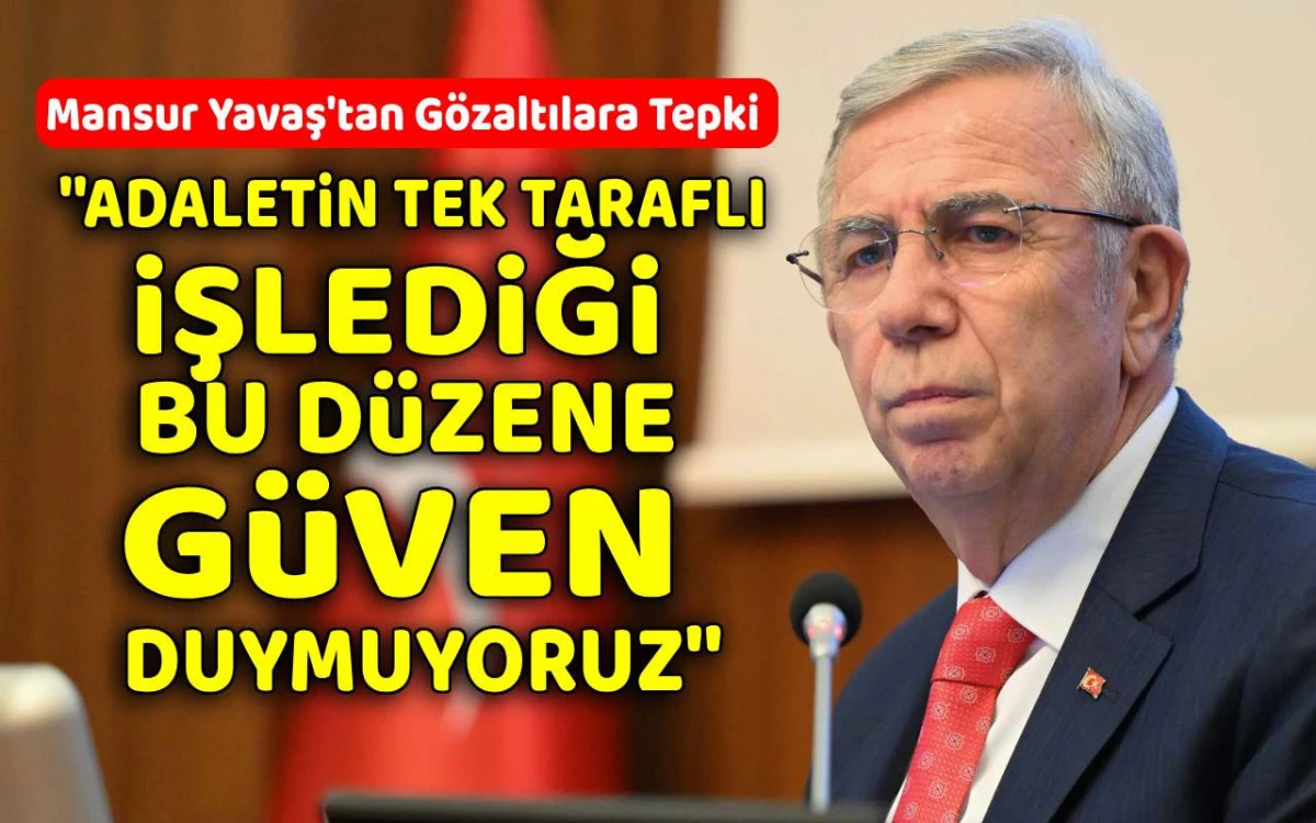 Mansur Yavaş: “Muhalif Başkanlar Hedefte, AK Partililer Nerede?”
