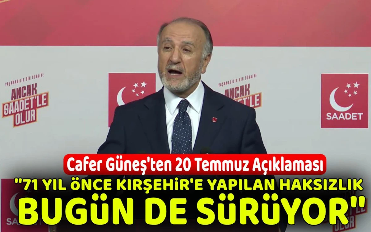 71 yıl önce Kırşehir'e yapılan haksızlık bugün de sürüyor