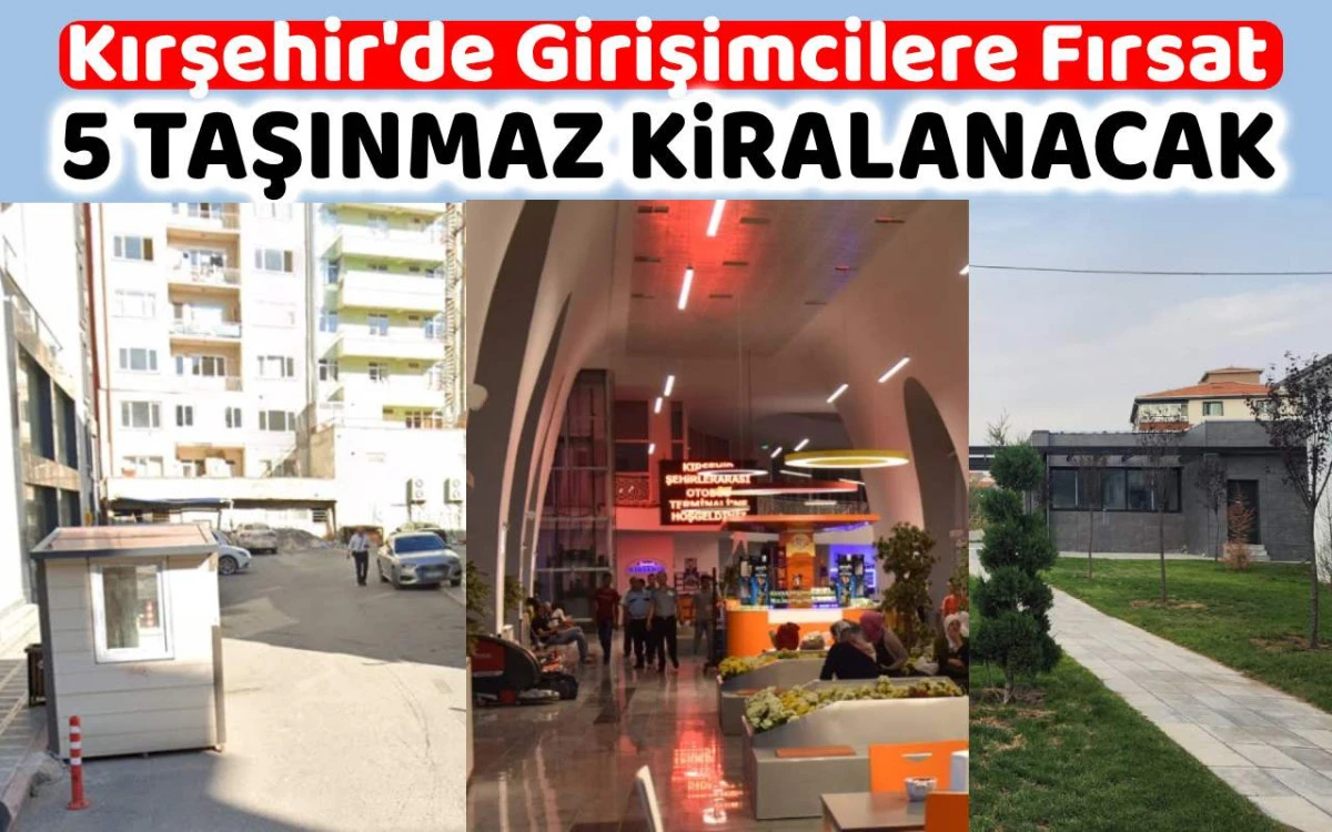Kırşehir’de kafeterya, büfe ve otopark kiraya verilecek
