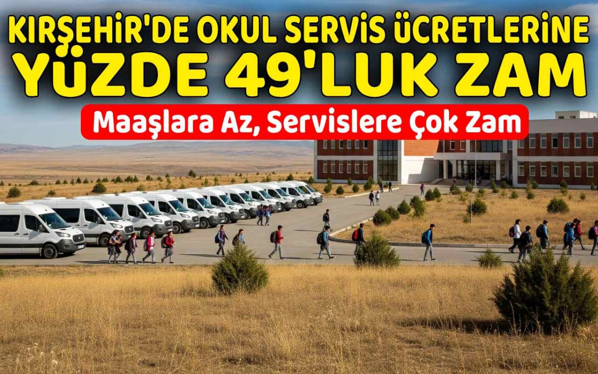 Kırşehir'de okul servis ücretlerine yüzde 49'luk artış