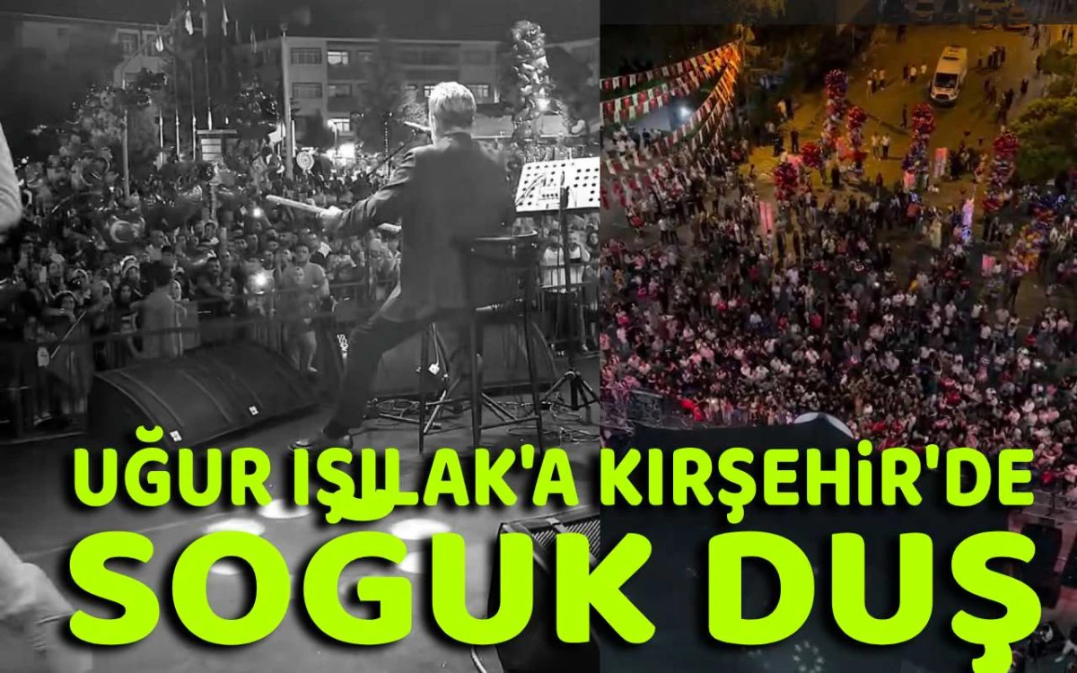 Uğur Işılak'a Kırşehir'de soğuk duş