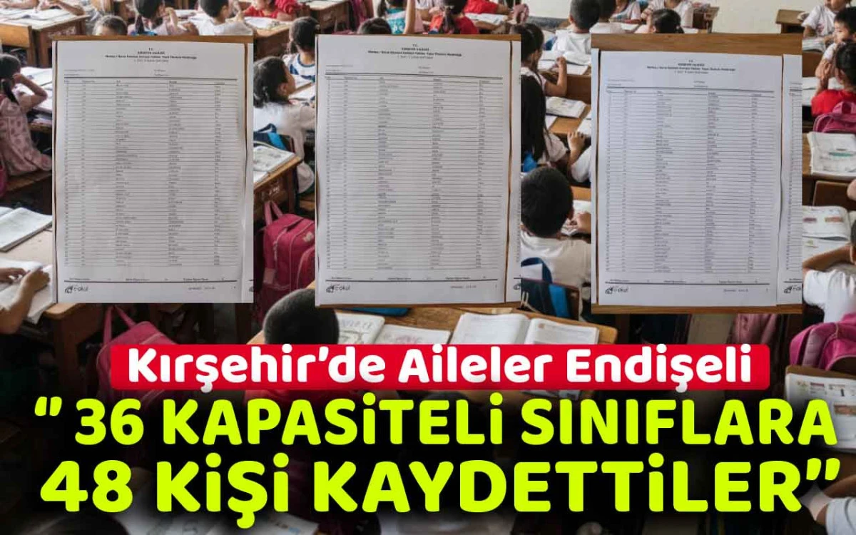 36 kapasiteli sınıflara 48 kişi kaydettiler