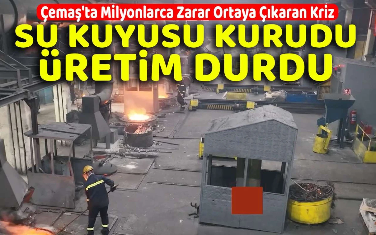 Su kuyusu kurudu, üretim durdu