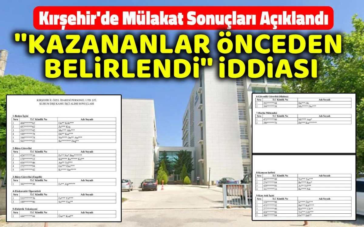 Mülakat sonuçları açıklandı, liyakat tartışmaları büyüdü