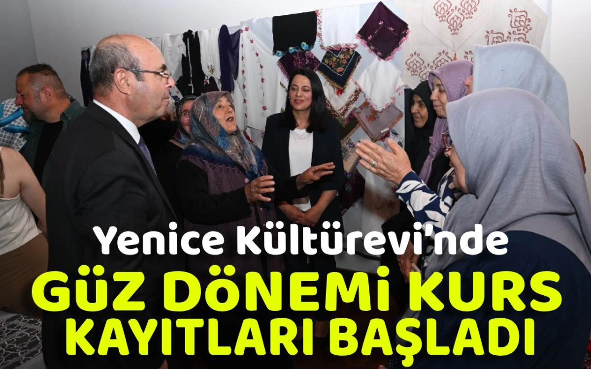 Yenice Kültürevi'nde güz dönemi kurs kayıtları başladı
