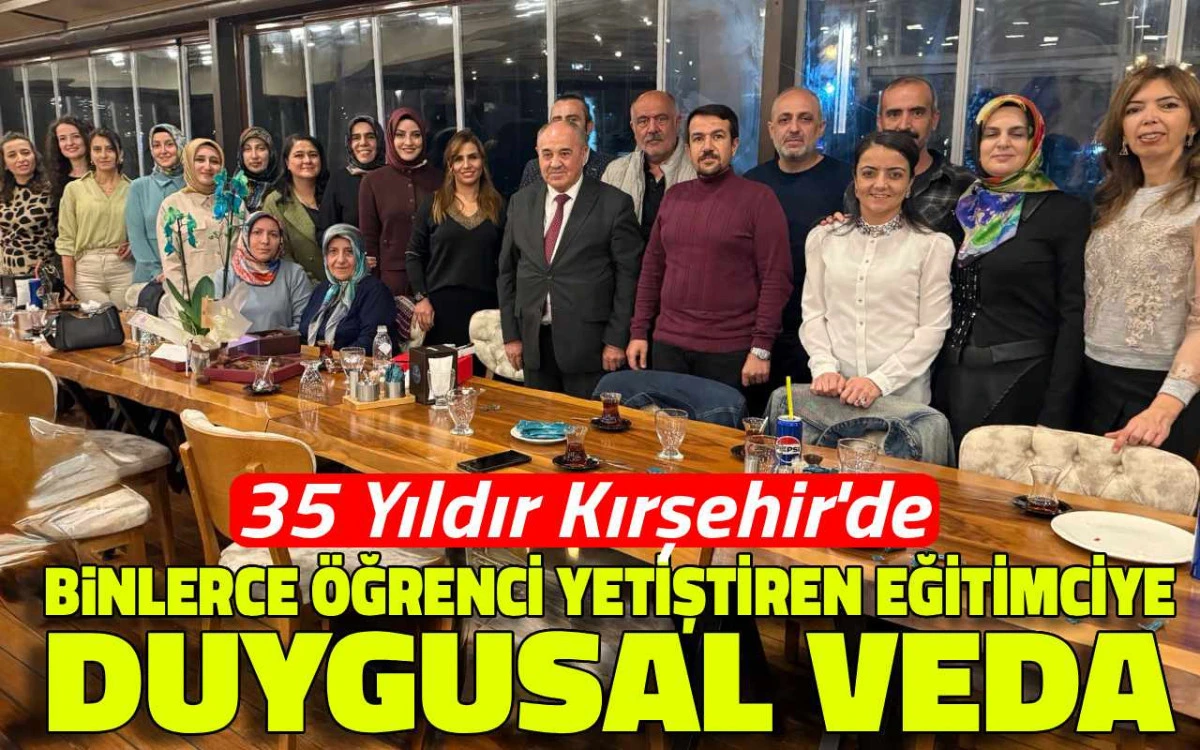 Binlerce öğrenci yetiştiren eğitimciye duygusal veda