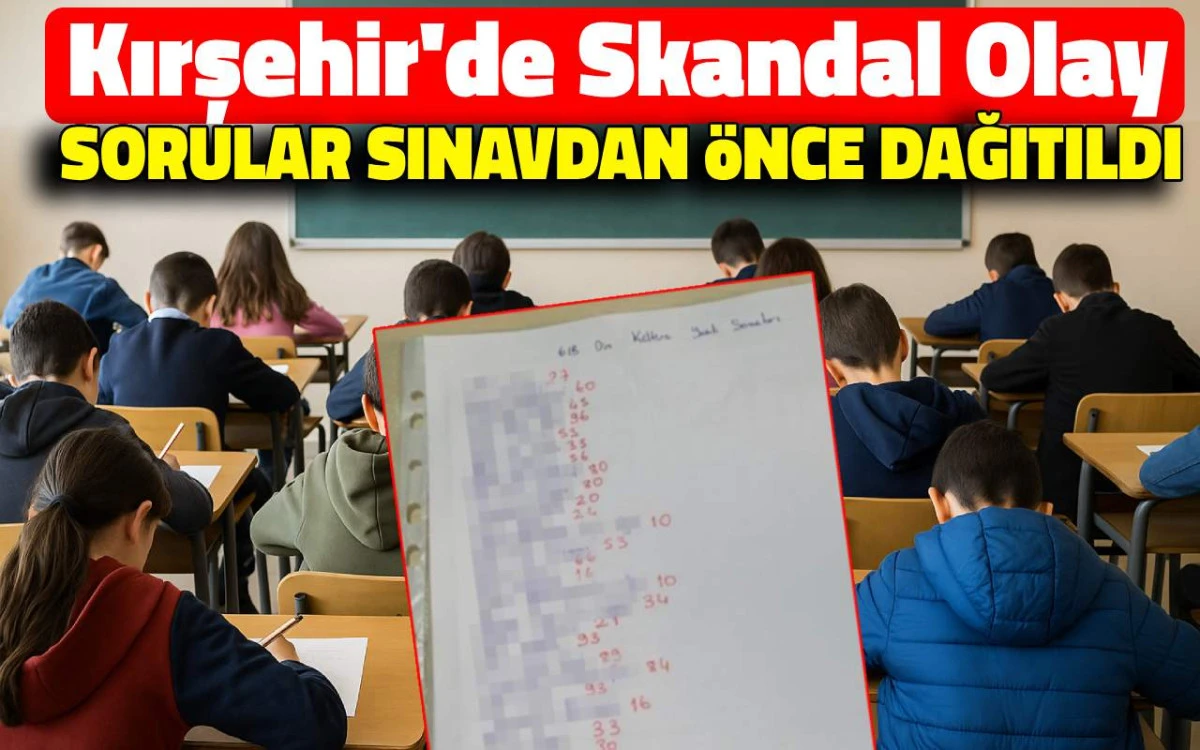Eğitimde tartışmalı uygulama: Sınav soruları önceden dağıtıldı