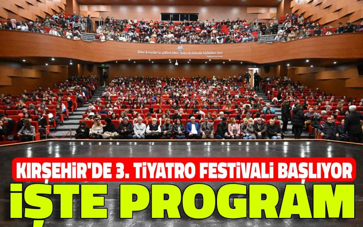 Kırşehir'de üçüncü tiyatro festivali başlıyor