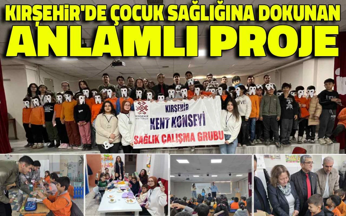 Sağlık dişler, gülümseyen çocuklar için anlamlı proje