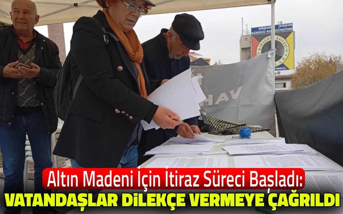 Altın madenine itiraz süreci için vatandaşlara dilekçe çağrısı