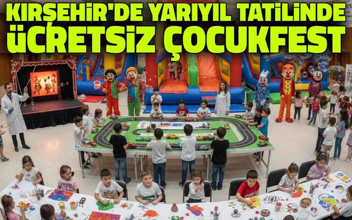 Kırşehir’de Yarıyıl Tatiline ücretsiz Festival: ÇocukFest 16-21 Ocak’ta