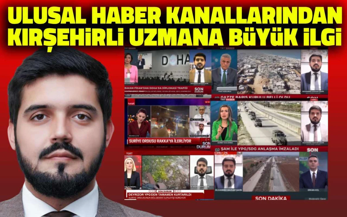 Ulusal haber kanallarından Kırşehirli akademisyene büyük ilgi
