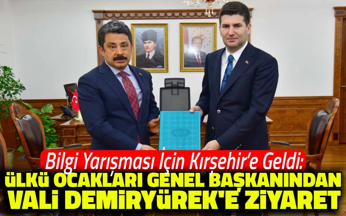Ülkü Ocakları Genel Başkanı Yıldırım'dan Vali Demiryürek'e ziyaret