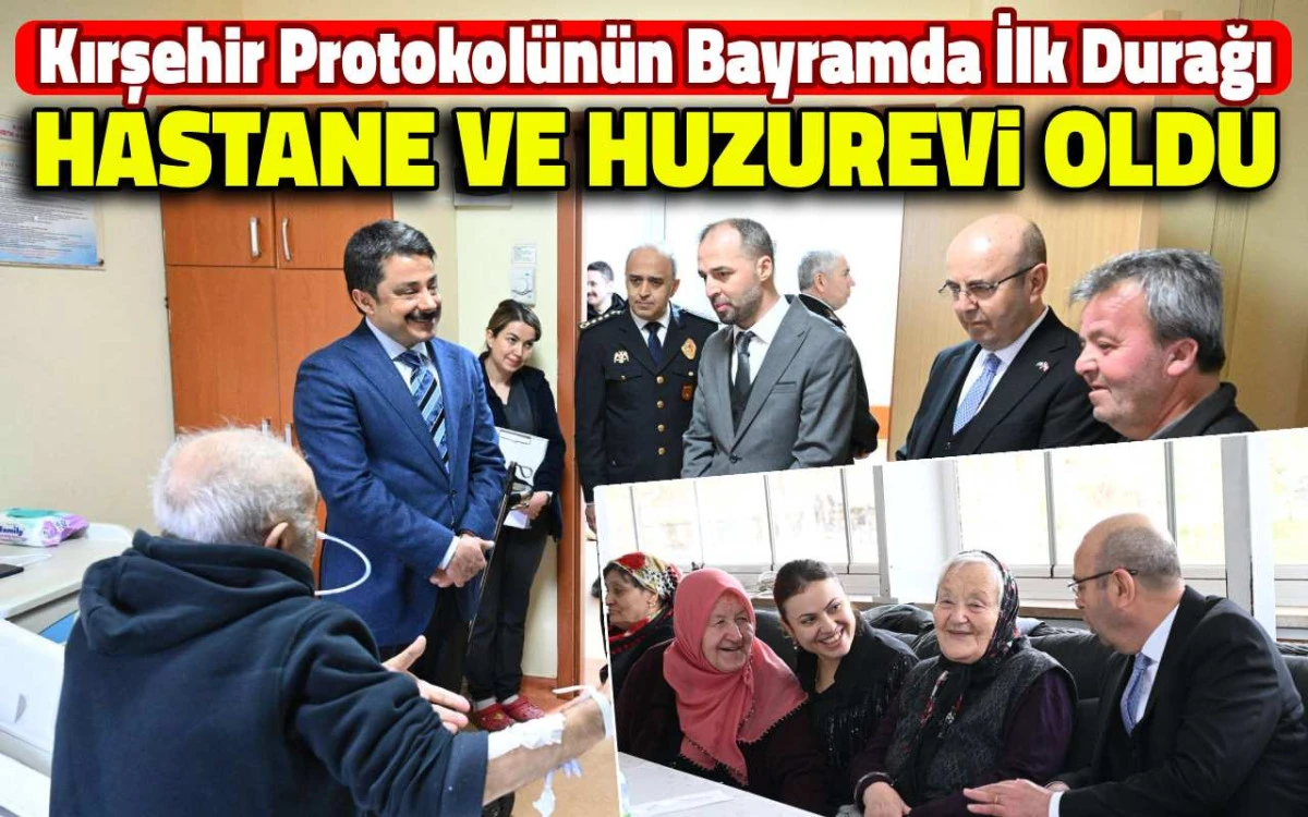 Kırşehir’de bayram ziyareti: Hastalar ve yaşlılar unutulmadı