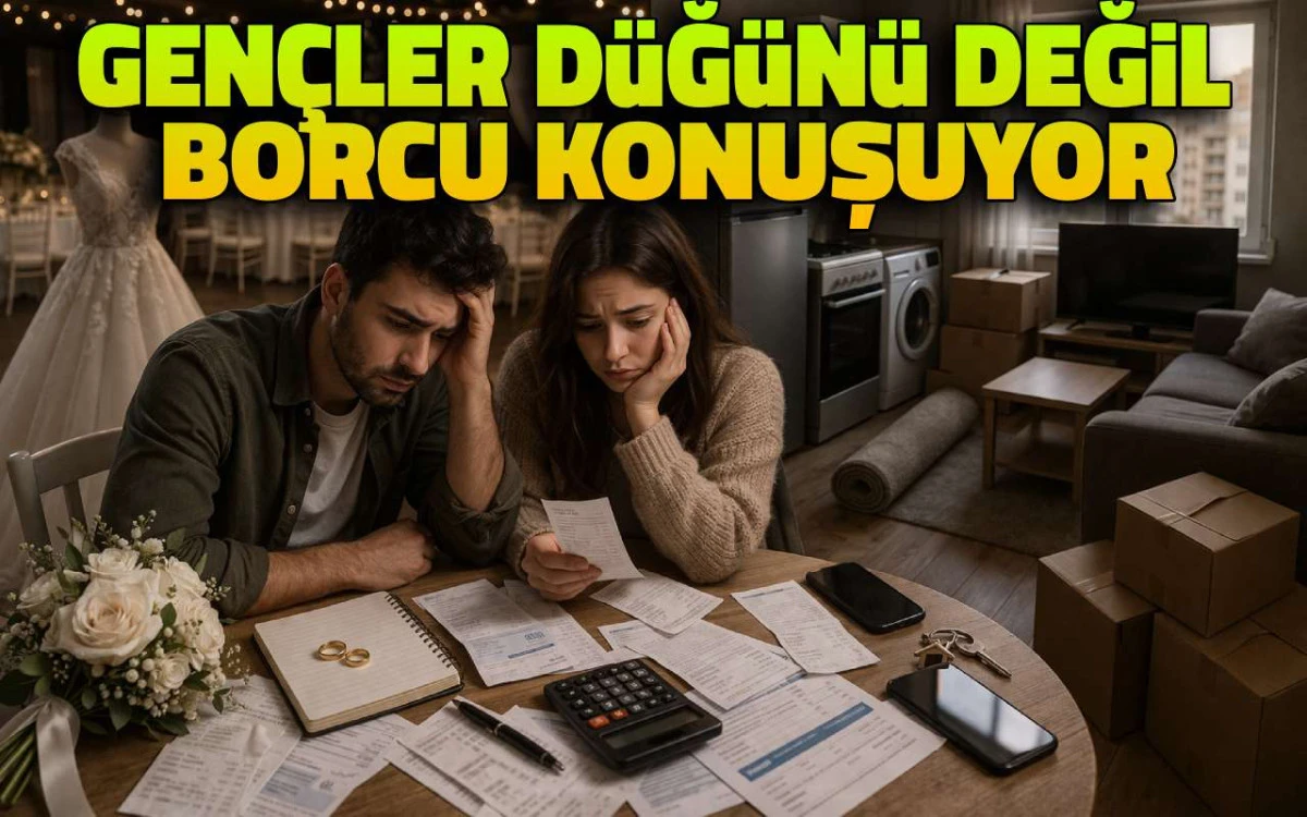 Gençler düğünü değil borcu konuşuyor