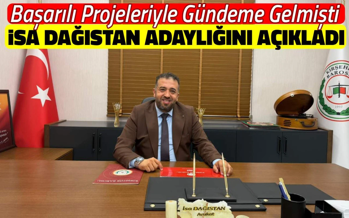 Projeleriyle gündeme gelen İsa Dağıstan adaylığını açıkladı