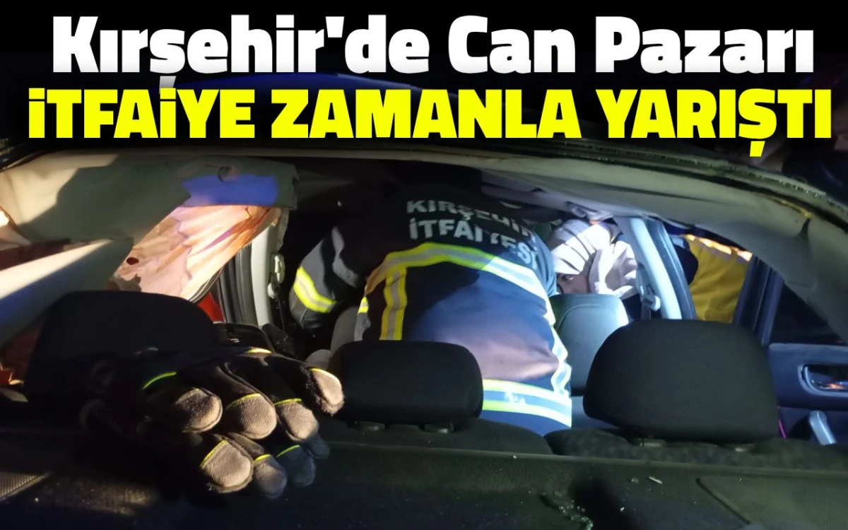 Kırşehir’de kafa kafaya çarpışma: 6 Yaralı
