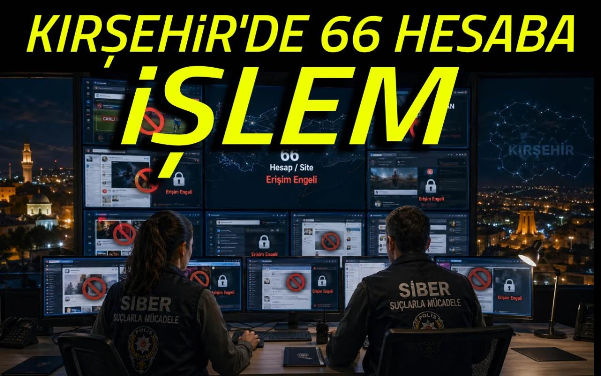 Kırşehir’de 66 İnternet Sitesi ve Sosyal Medya Hesabı Kapatıldı