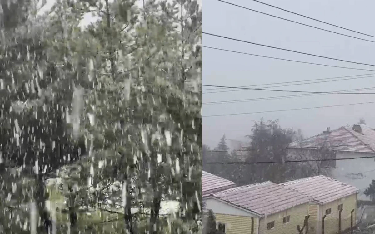 Kırşehir’de mayıs ayında kar sürprizi