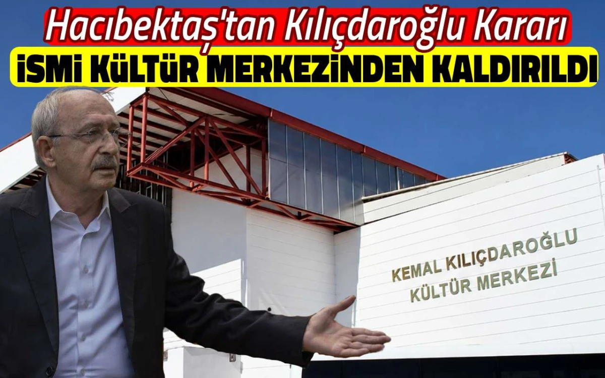 Hacıbektaş'tan Kılıçdaroğlu kararı: İsmi kaldırıldı