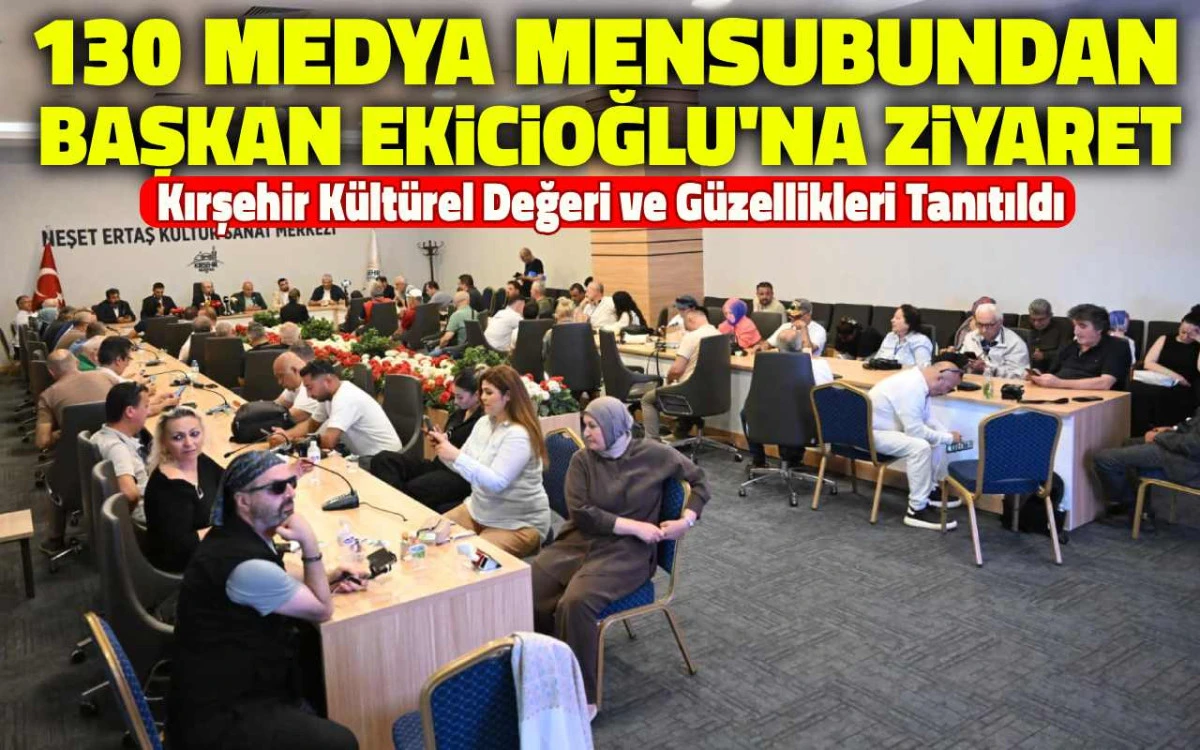 Kırşehir’in kültür hazinesi 130 medya mensubuna tanıtıldı