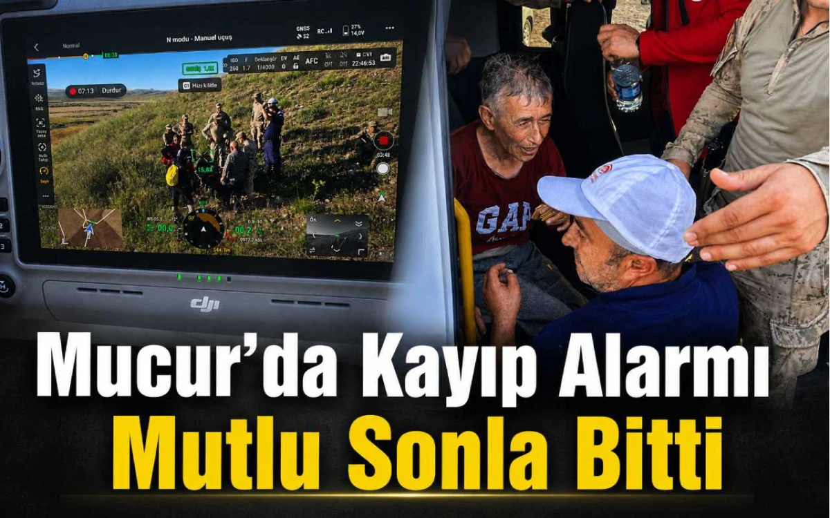 Mucur'da kayıp alarmı mutlu sonla bitti