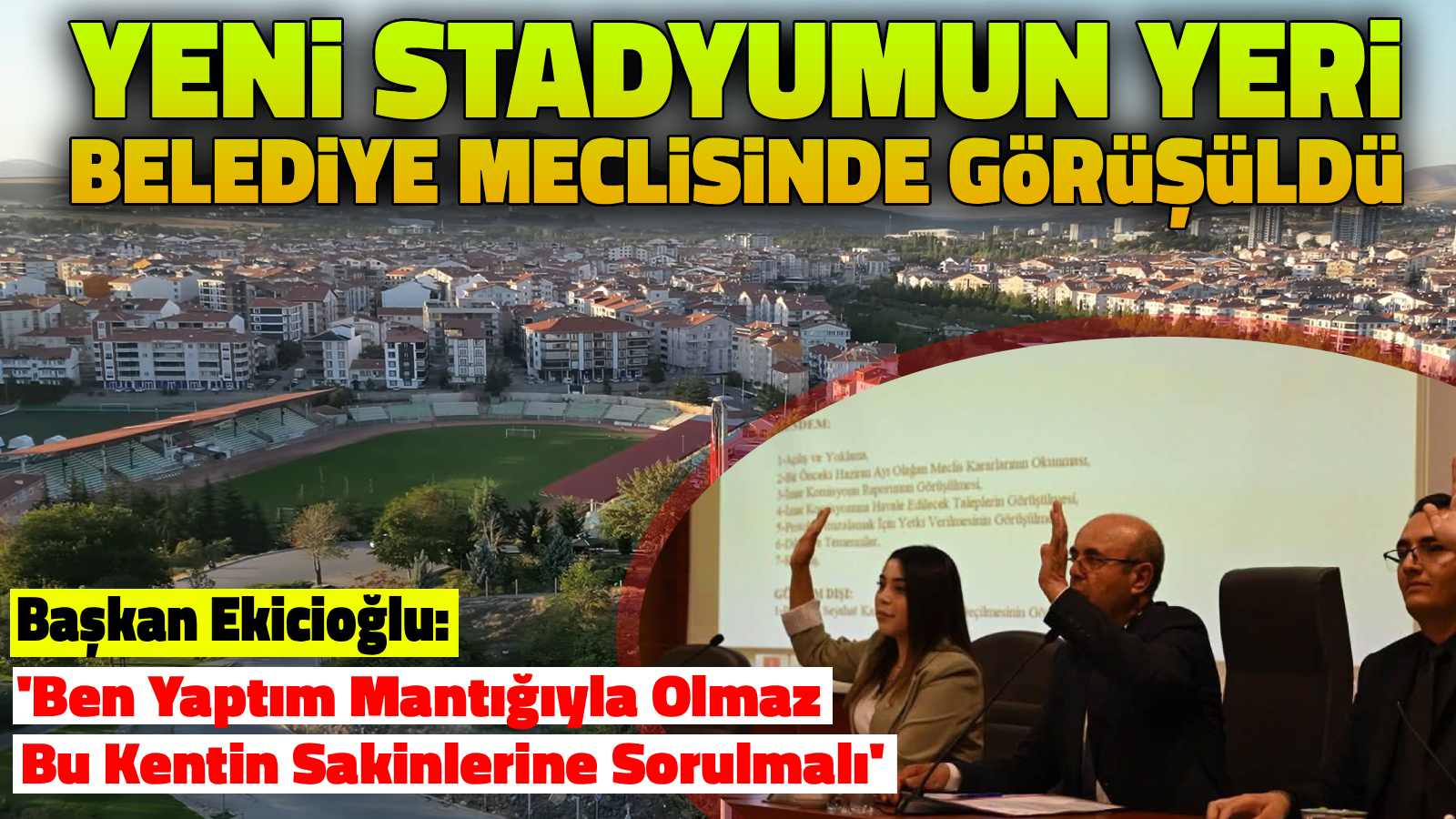 Kırşehir'de yeni stadyum için 75 yıllık planlama çağrısı